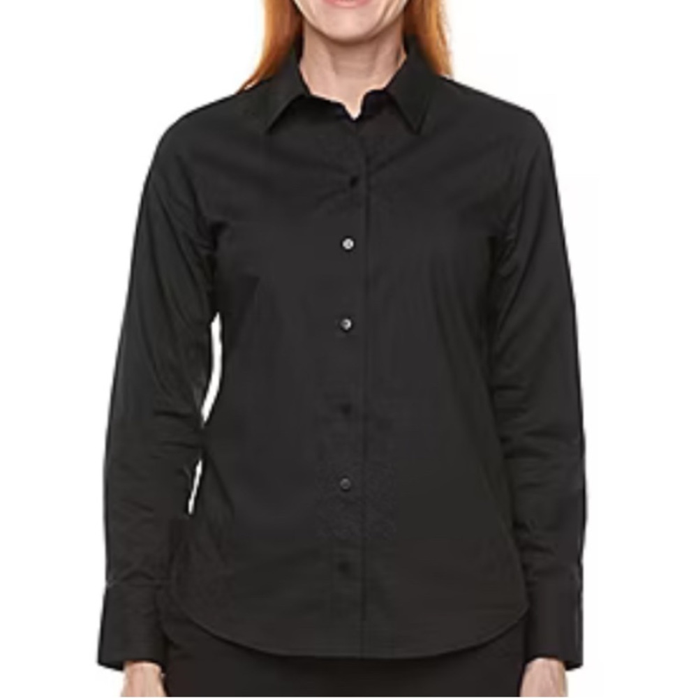 ✨HP✨worthington black button up shirt